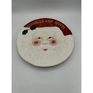 Vintage World Bazaar Santa‎ 12" Plate Cookies for Santa Christmas Holiday Decor